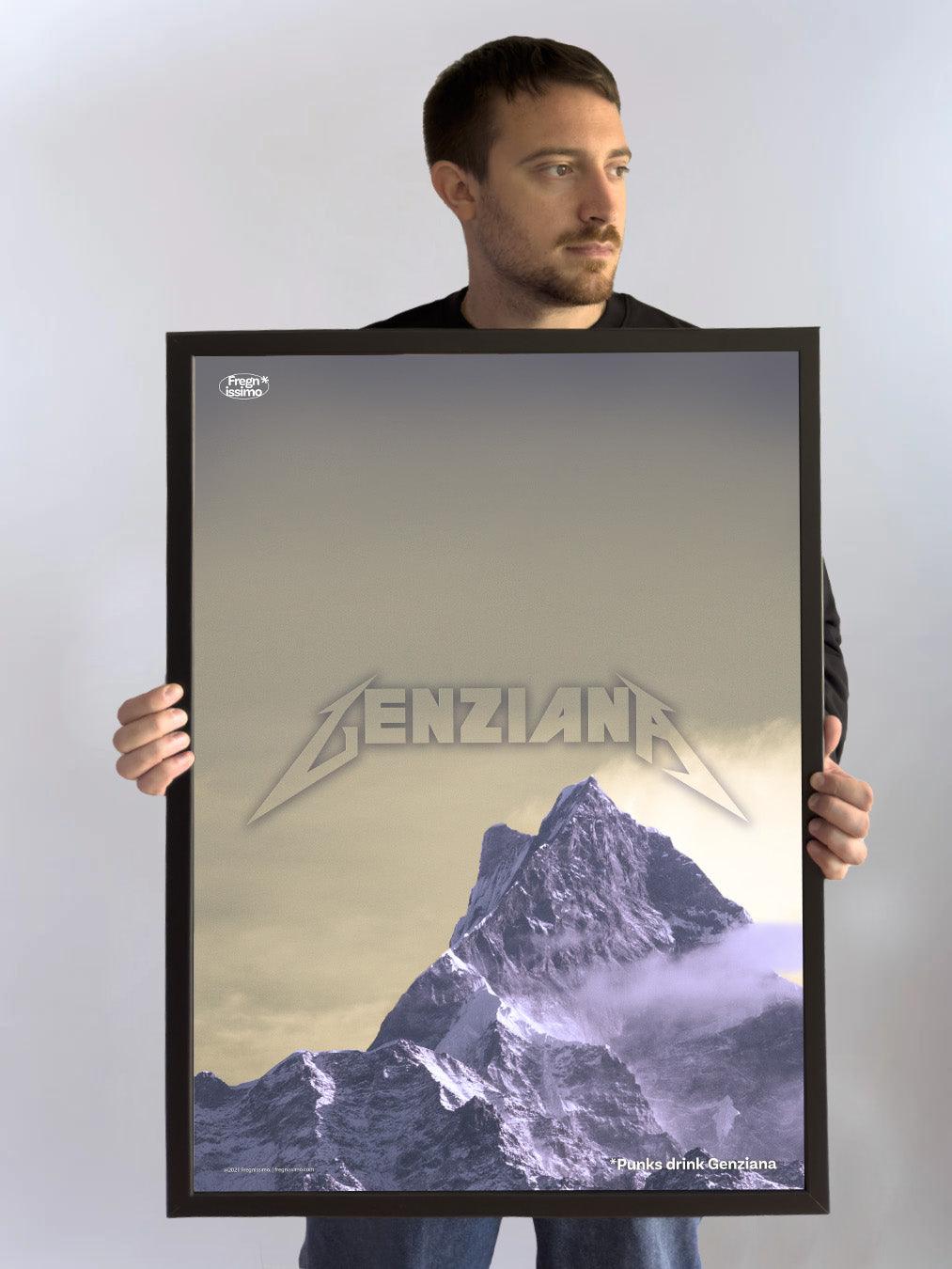 Poster 50x70cm - GENZIANA - Fregnissimo®